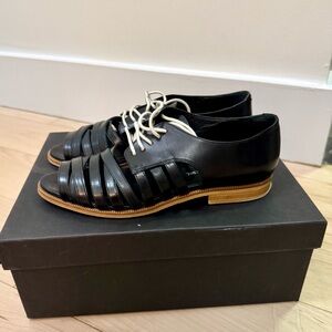 Band Of Outsiders Black Leather Lace Shoes